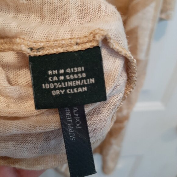 Lauren Ralph Lauren Aztec Print Linen Top; Short-sleeve; Size L; Good Condition - Picture 5 of 5